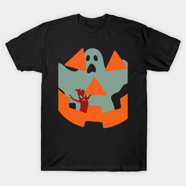 Ghost Halloween T-Shirt by DesignforMe